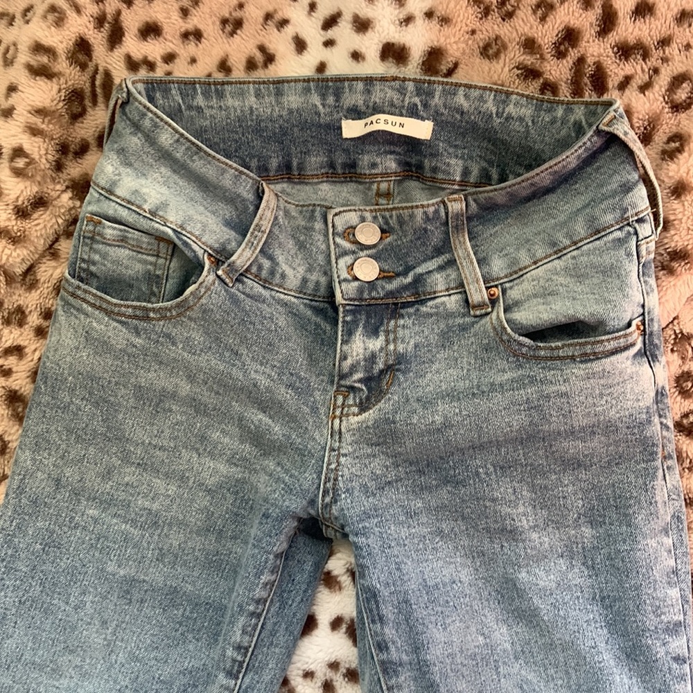 Pac sun light wash flare jeans